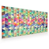 Primedeco Küchenrückwand Küchenrückwand Spritzschutz Glas mit Motiv Farbmuster 100 cm x 50 cm