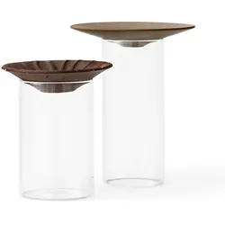 Audo - Cresco Propagation Vase, braun / beige (2er-Set)