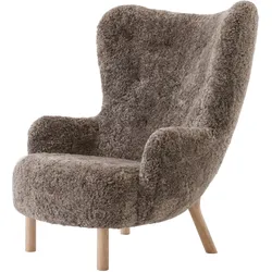 &Tradition Petra VB3 Sessel, eiche geölt / sheepskin sahara