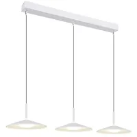 GLOBO Pendellampe Hängelampe Esstischlampe Stoff 3 flammig Wohnzimmerlampe LED