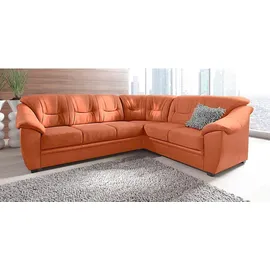 sit&more Eckcouch Kunstleder 2-Sitzer Orange