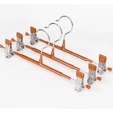 Set Mit 10 Metallkleiderbügeln Mit Clip, Rutschfester Hosenbügel Für