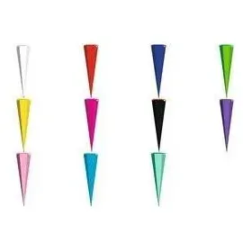 ROTH Schultüten-Rohling ohne Verschluss, 850 mm, pazifikblau eckig, mit stabiler ROTH-Spitze (85 cm)