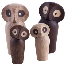 architectmade Owl 12 cm, Eiche geräuchert