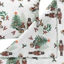 Estella Bettwäsche-Garnitur Impulse Kuschelflanell Nutcracker Farbe rot - BL 135x200 cm