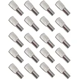 50 Stück Regalstützen, Regalstützstifte, Dübel, Regalplattenhalterungen, Vernickeltes Metall Für Schrank-schreibtisch-zubehör – 5 Mm X 19 Mm