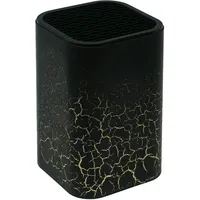 Lashuma Kunststoff Messerhalter Muster: Feuer, Messerblock 9x9 cm Höhe: