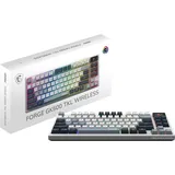 MSI FORGE GK600 TKL Wireless Sky, LEDs RGB, hot-swap, KKT Purple Star, USB/Bluetooth, DE (S11-43DEP01-HH9)