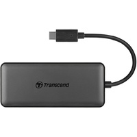 Transcend HUB5C, USB-Hub Dual-Slot-Cardreader, schwarz, USB-C 3.1 [Stecker] (TS-HUB5C)