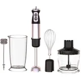 Stabmixer, Stabmixer Edelstahl Set - 1000 W- Pürierstab - 12 Stufen, 1200 W, mit Schneebesen, Standmixer Aufsatz, Zerkleinerer, 600 ml Mixbecher