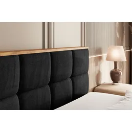altdecor Boxbett 120 x 200 cm H3 Schwarz