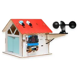 ELECFREAKS Smart Climate Kit, Echtzeitüberwachung, Wind-, UV-, Staubsensoren, für micro:bit V2