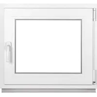 Premium Kellerfenster Von Fenstiger - Kunststofffenster Weiß BxH 500 x 400 mm - Garagenfenster/Gartenhaus Fenster BxH 50 x 40 cm 2-fach Verglast - Din Rechts-Funktion Dreh Kipp Fenster-Alle Größen