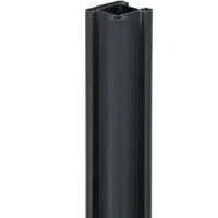 Floraworld Bohlenzaun-Pfosten 10 x 123 cm Grau/Aluminium
