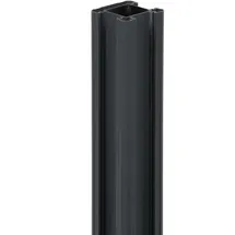 Floraworld Bohlenzaun-Pfosten 10 x 123 cm Grau/Aluminium