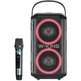W-King Wireless Bluetooth Speaker T9, 60W (black) (8 h, Akkubetrieb), Bluetooth Lautsprecher, schwarz