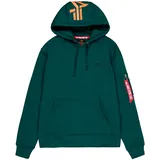 Alpha Industries Back Print Kapuzenpullover Force Green S