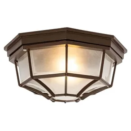 QAZQA Bri 1 E27 Aluminium rostbraun