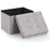 Blumtal Sitzhocker Kunststoff 41 x 31 x 31 cm Hellgrau