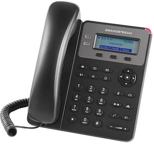 Grandstream SIP GXP-1615 Entry mit PoE Schnurgebundenes Telefon, VoIP PoE Farbdisplay Grau, Schwarz
