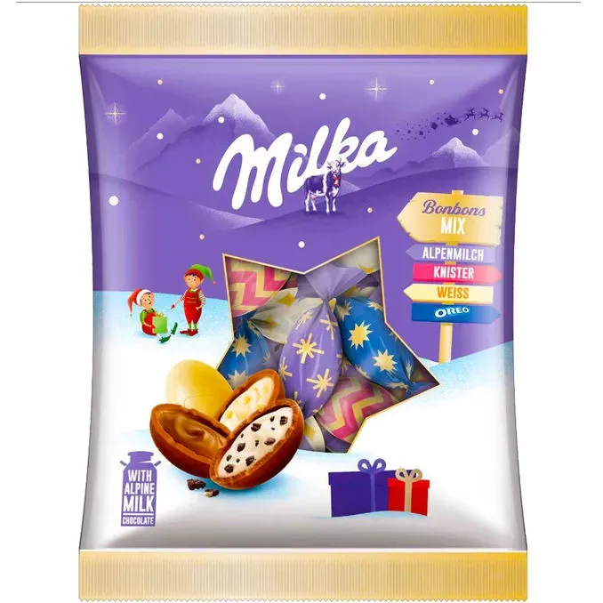 2 x Milka Weihnachts-Schoko-Bonbon Mix