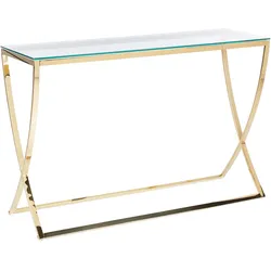 Konsolentisch RINGGOLD Sicherheitsglas Gold