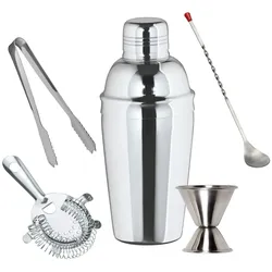 Cocktail Shaker Set groß- 3-teiliger EDELSTAHLSHAKER