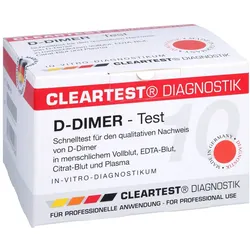 D-dimer Cleartest Vollblut TVT LE DIC 10 St