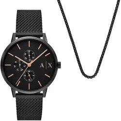 Armani Exchange Uhren-Set AX7162SET - schwarz