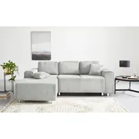 Ecksofa GUIDO MARIA KRETSCHMER HOME & LIVING "Györ" Sofas Gr. B/H/T: 235cm x 88cm x 160cm, Cord, Recamiere links, ohne Bettfunktion und Bettkasten, beige (creme) L-Form, wahlweise mit Bettfunktion und Bettkasten incl. 2 Zierkissen