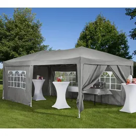 Konifera Faltpavillon, (Set), BxT: 300x600 cm - 2 Jahre Gewährleistung - mind. 14 Tage Rückgaberecht - Grau B/T: 300cm x 600cm, Pavillons,