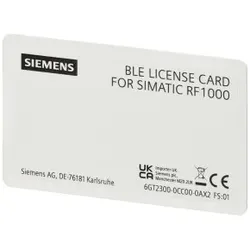 Siemens 6GT23000CC000AX2 Zum Freischalten der Bluetooth Funktion beim RF1040R und RF1070R  - 5 Stück