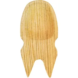 WISEFOOD 25 Früchtepickser - Palmblatt Früchtepiekser rund "Spork" 6 cm Einweg Göffel Party Piekser