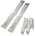 189 cm 400 kg klappbar Stahl geriffelt silber 2 St.
