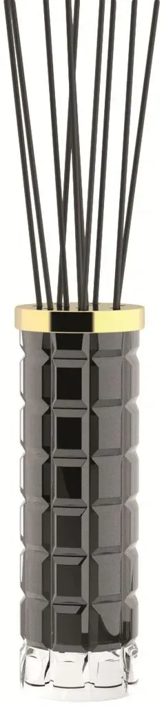 Glassdesign Valentino 2 Raumduftglas mit Holzstäbchen VALENTINO2T30F3 - Schwarz / Gold