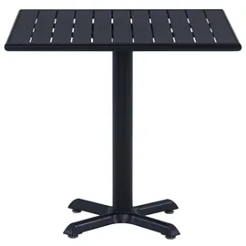 vidaXL Gartentisch 80 x 80 x 75 cm Schwarz