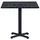 vidaXL Gartentisch 80 x 80 x 75 cm Schwarz