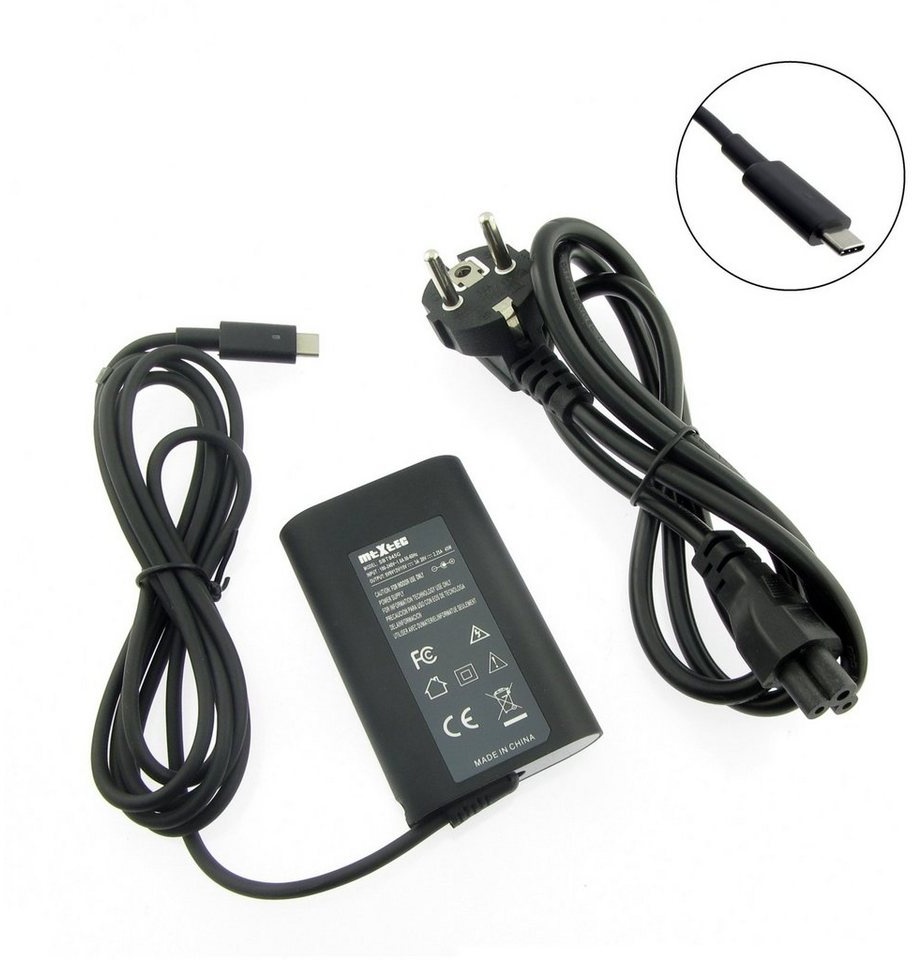 MTXtec 45W USB-C Netzteil für Tablet, Smartphone, Ultrabook, Macbook, Ch Notebook-Netzteil (Stecker: USB-C, Ausgangsleistung: 45 W) schwarz