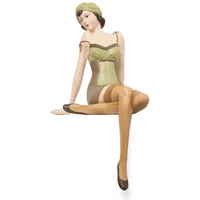 moritz Pin Up Girl 28cm Polyresin Figur 50er 60er Jahre Stil Nostalgisch Vintage Kantenhocker