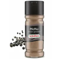 Kotányi Pfeffer schwarz gemahlen - Kräftige Pfeffernote für Küche & Grill – im praktischen Glas [Jetzt Kotányi Gewürze kaufen!]