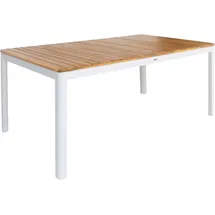 sweeek Gartentisch 160 x 90 x 75 cm Weiß
