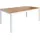 sweeek Gartentisch 160 x 90 x 75 cm Weiß
