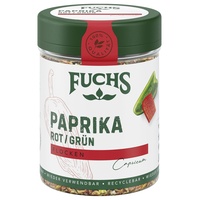 Fuchs Paprikaflocken, rot und grün, 50 g