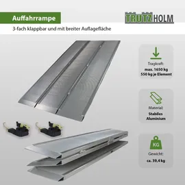 Baumarktplus DREIBREIT By TRUTZHOLM 3-Fach Auffahrrampe Klappbar 222cm Tragkraft 1650kg