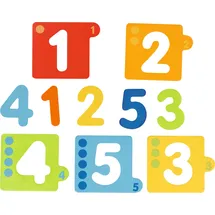 Gollnest & Kiesel GmbH & Co. KG Goki 57410 - Schichtenpuzzle Zahlen, 10-teilig, Holz