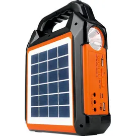 EasyMaxx Solar-Generator Kit 4500mAh schwarz/orange