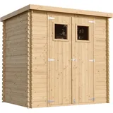 TIMBELA Gartenhaus M311 2,04 x 1,42 m Natur