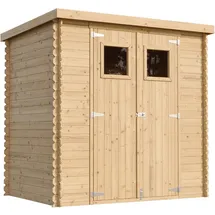 TIMBELA Gartenhaus M311 2,04 x 1,42 m Natur