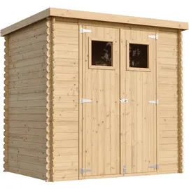 TIMBELA Gartenhaus M311 2,04 x 1,42 m Natur