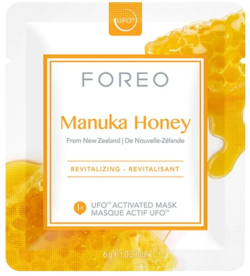 FOREO Skincare Manuka Honey Sheet Mask - Tuchmaske Manuka Honey Farm To Face Collection Feuchtigkeitsmasken 6 ct 